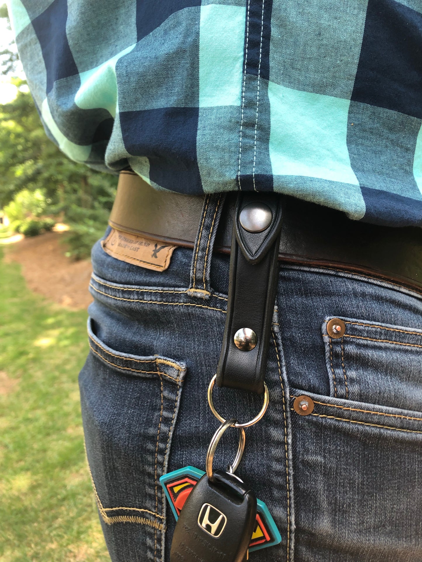 Belt Loop Key Chain Fob - Lloyd Leather