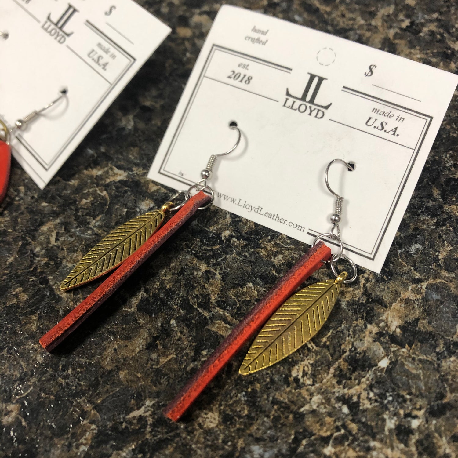 Earrings - Custom - Lloyd Leather